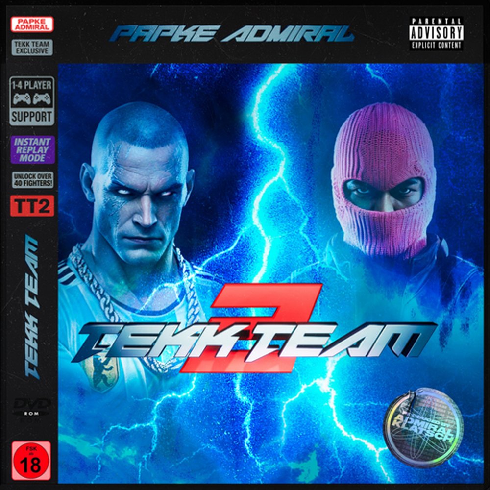 Cover: PAPKE - TEKK TEAM 2 - EP (mit Admiral Klatsch)
