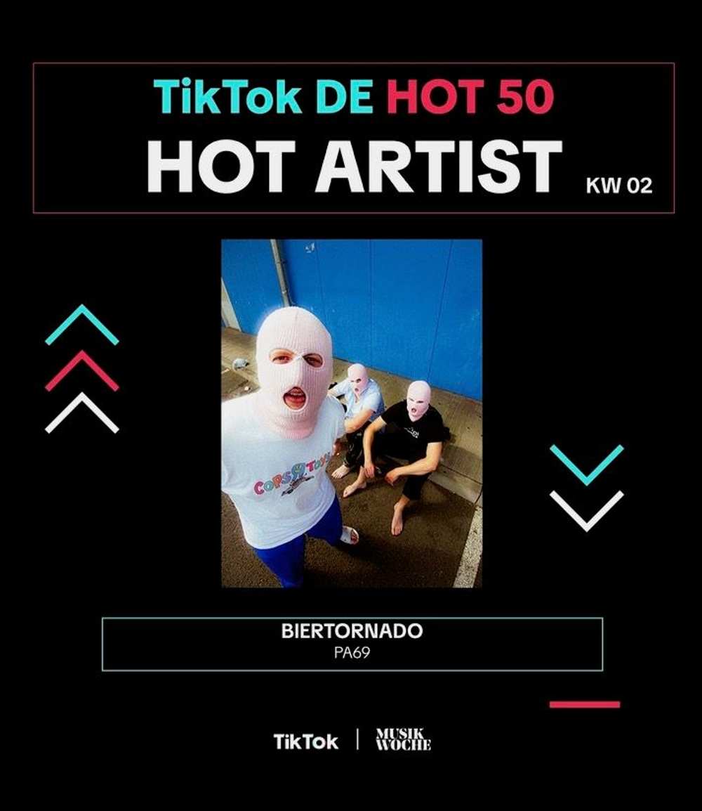 PA69 sind TikToks "Hot Artist of the Week"