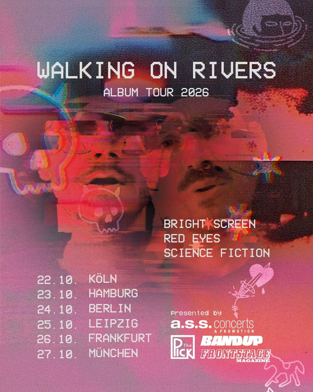 Walking On Rivers kündigen Tour zum Album an