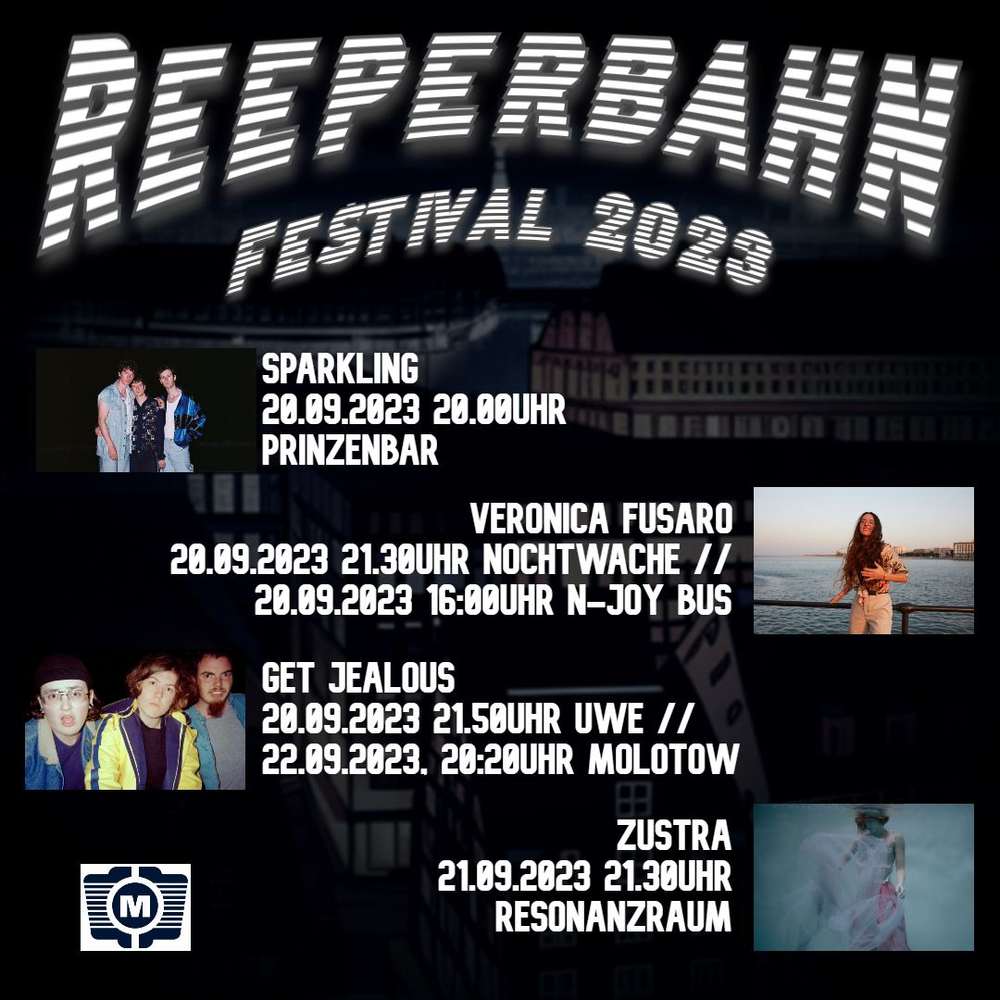 Reeperbahn Festival 2023 mit SPARKLING, Veronica Fusaro, Get Jealous und ZUSTRA