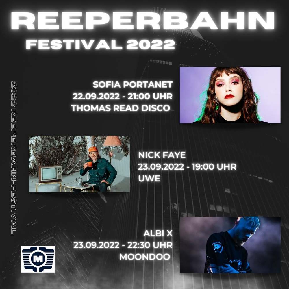 Reeperbahn Festival 2022 mit Sofia Portanet, Albi X und Nick Faye