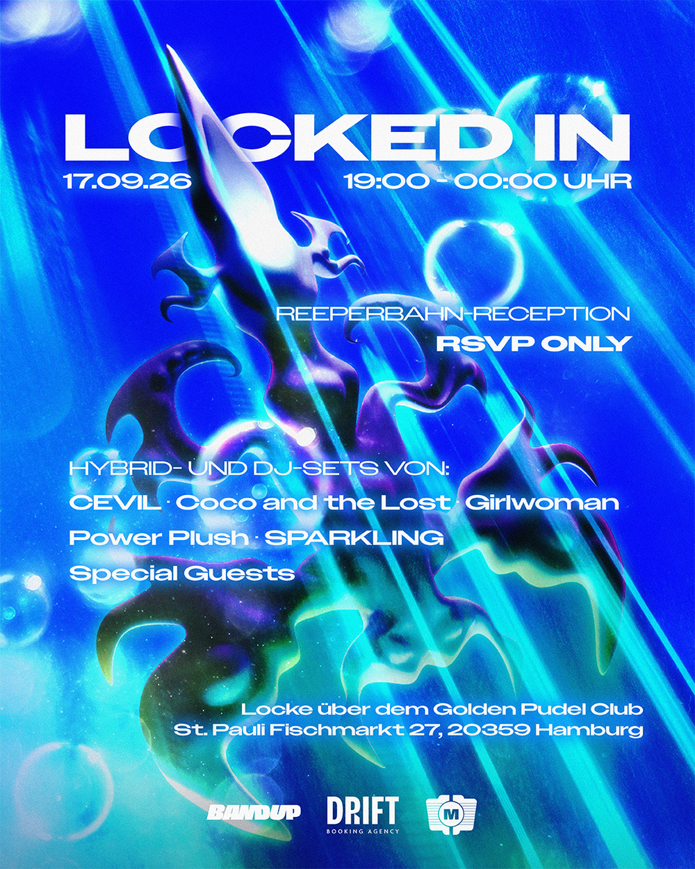 LOCKED IN - Die Reeperbahn-Reception von BANDUP, DRIFT Booking Agency & Motor